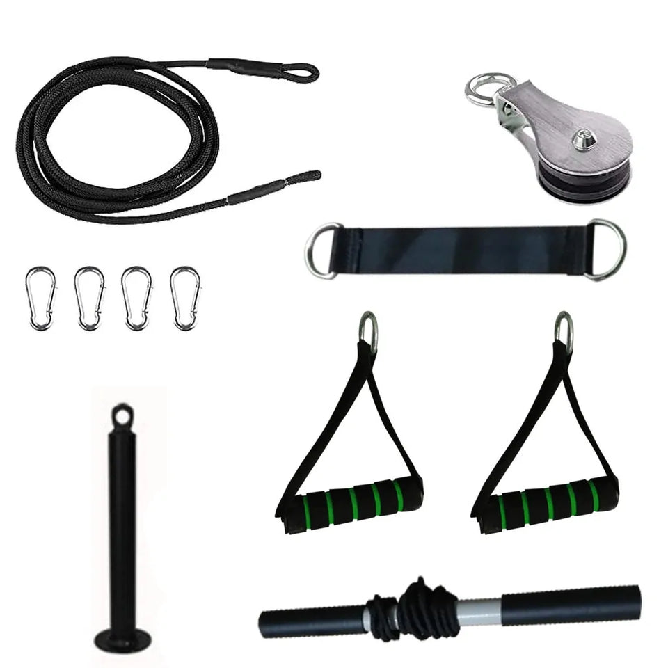 Fitness Diy Pulley Cable Gym Workout Equipment | Health & Beauty,Wellness