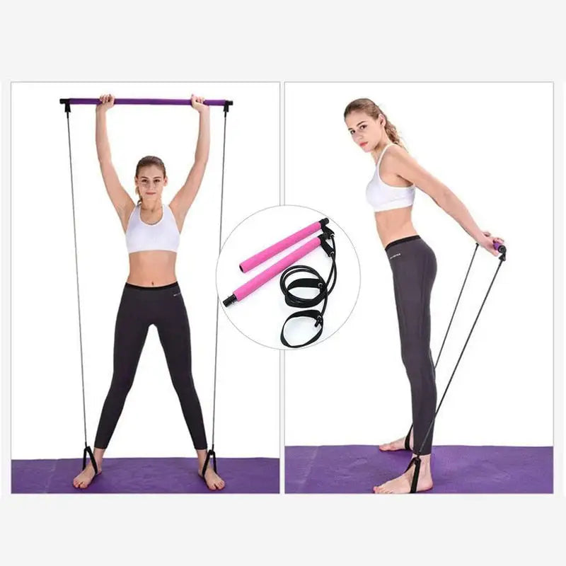 Portable Pilates Bar and Resistance Band |