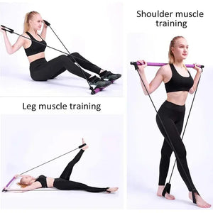 Portable Fitness Yoga Pilates Resistance Bar |