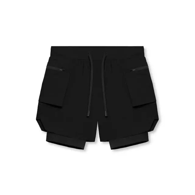 Fitness Cargo Shorts Set |