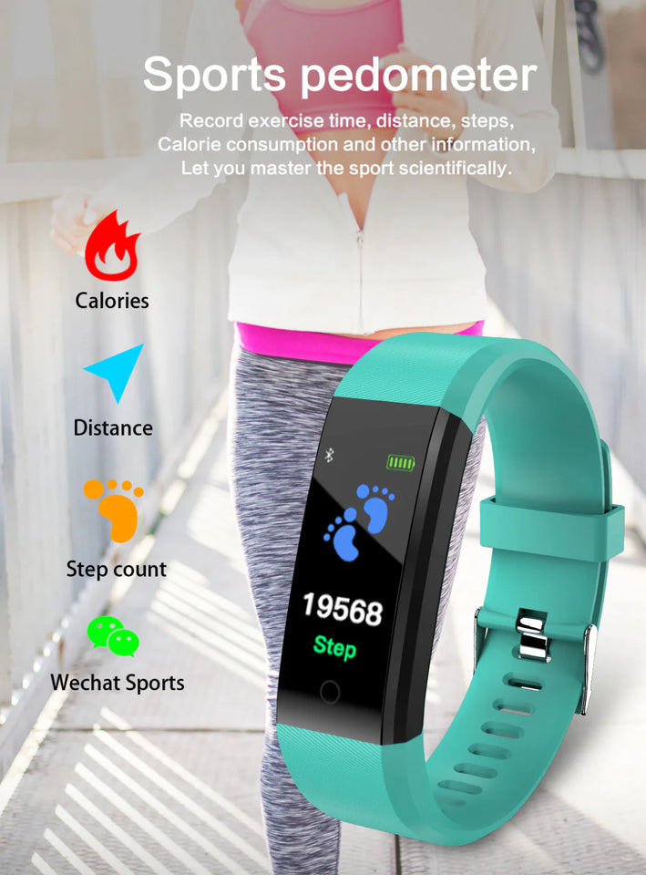 Fitness Smart Watch Activity Tracker Heart Rate For Women Men Oxygen BP Monitor |