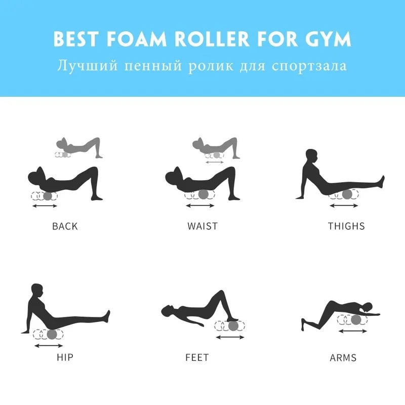 Yoga Column Foam Roller: Gym Fitness and Massage Tool |