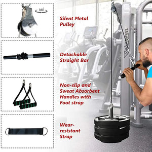 Fitness Diy Pulley Cable Gym Workout Equipment | Health & Beauty,Wellness