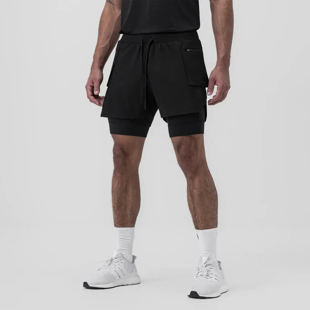 Fitness Cargo Shorts Set |