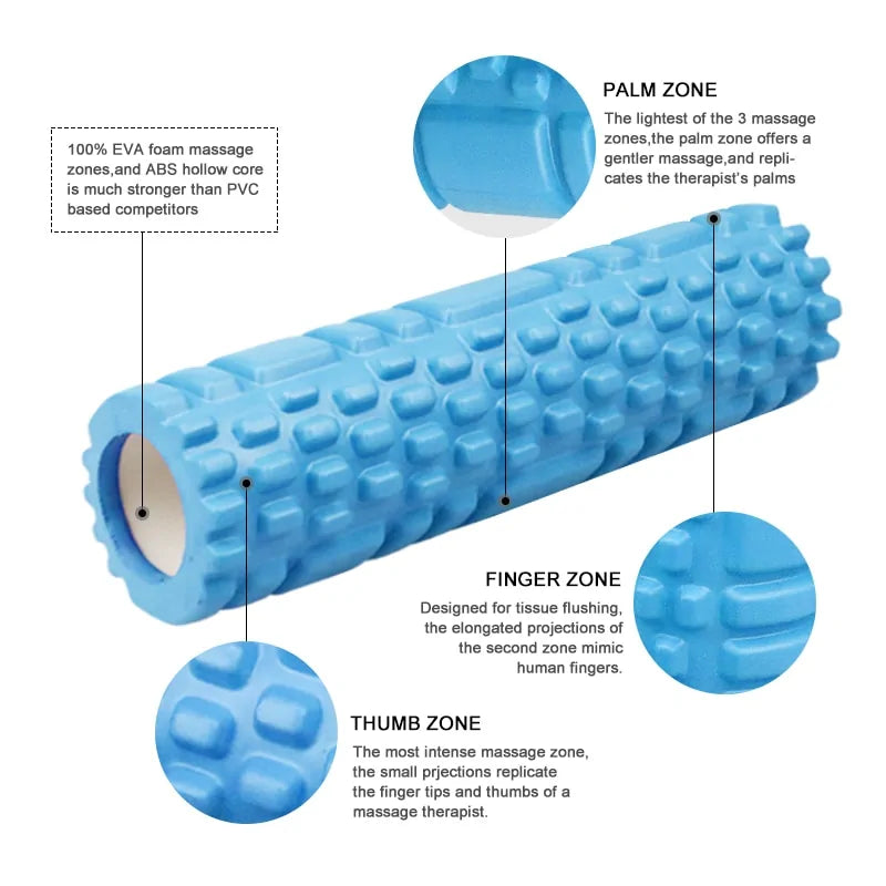 Yoga Column Foam Roller: Gym Fitness and Massage Tool |